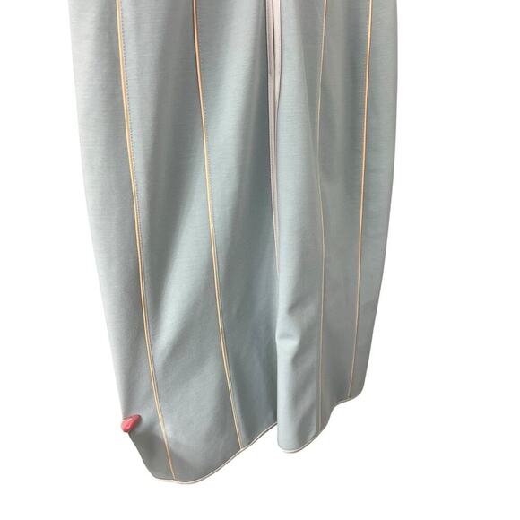 Narciso Rodriguez Sage Green Wool Shift Midi Dress Contrast Piping Size 4 EU 40 - Picture 6 of 15